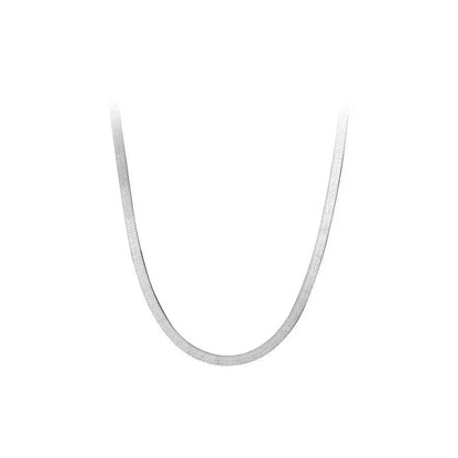 Collar Cadena Serpiente en Dos Grosores