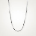 Collar Cadena serpiente plateado