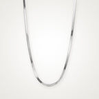 Collar Cadena serpiente plateado