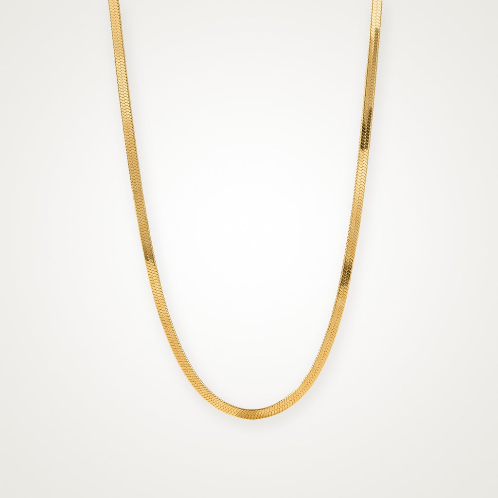 Collar Cadena serpiente dorado