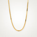 Collar Cadena serpiente dorado