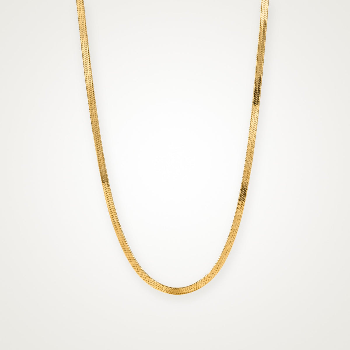 Collar Cadena serpiente dorado