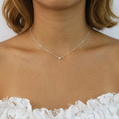 Collar con Dije de Corazón Romántico