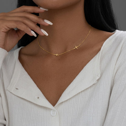 Collar con Dije de Cruz