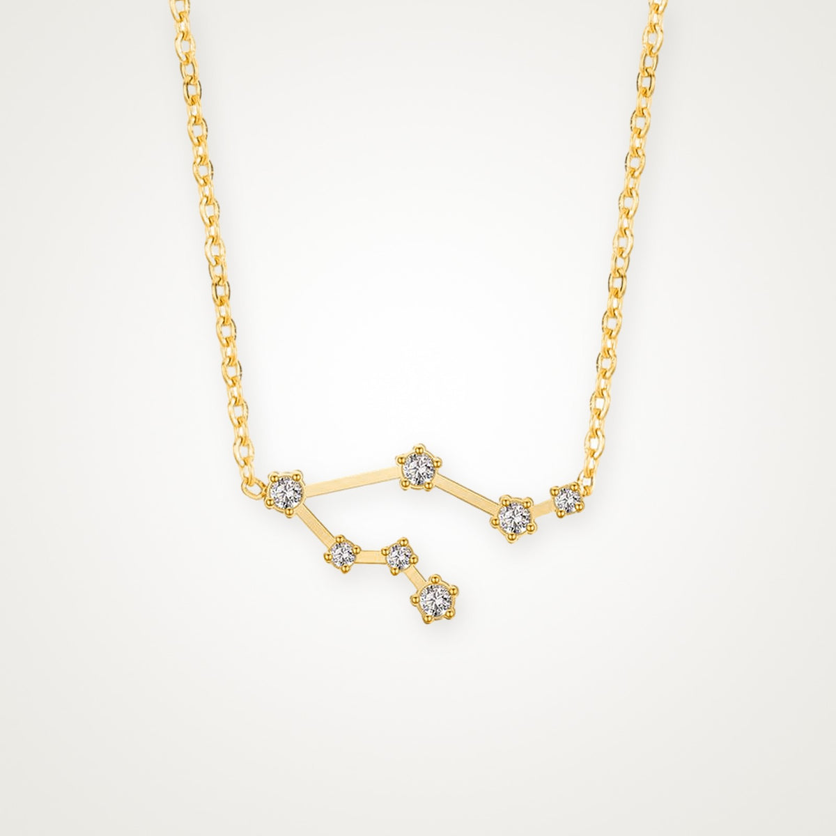 Collar Constelación dorado Géminis