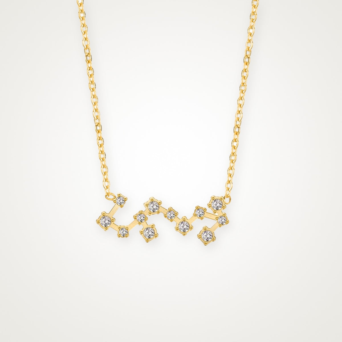 Collar Constelación dorado Escorpio