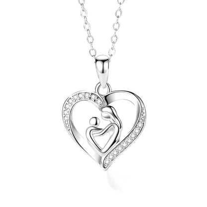 Collar Corazón Abrazo de Madre e Hijo