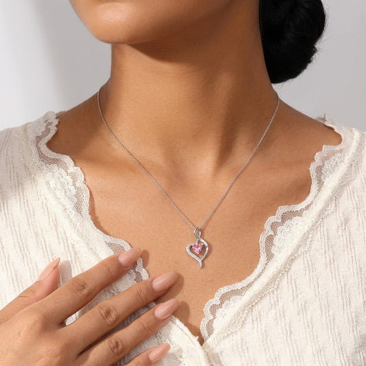 Collar Corazón con Piedra de Corazón