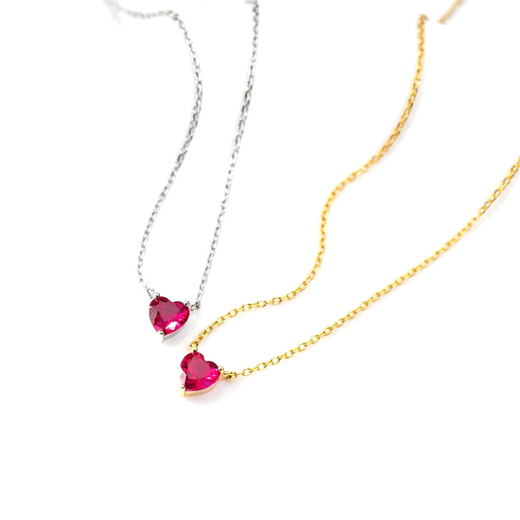 Collar Corazón de Zirconia