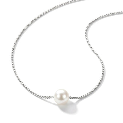 Collar Corto con Perla en Tres Tamaños