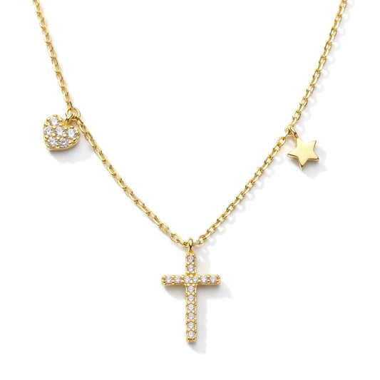 Collar Corto Cruz, Corazón o Estrella