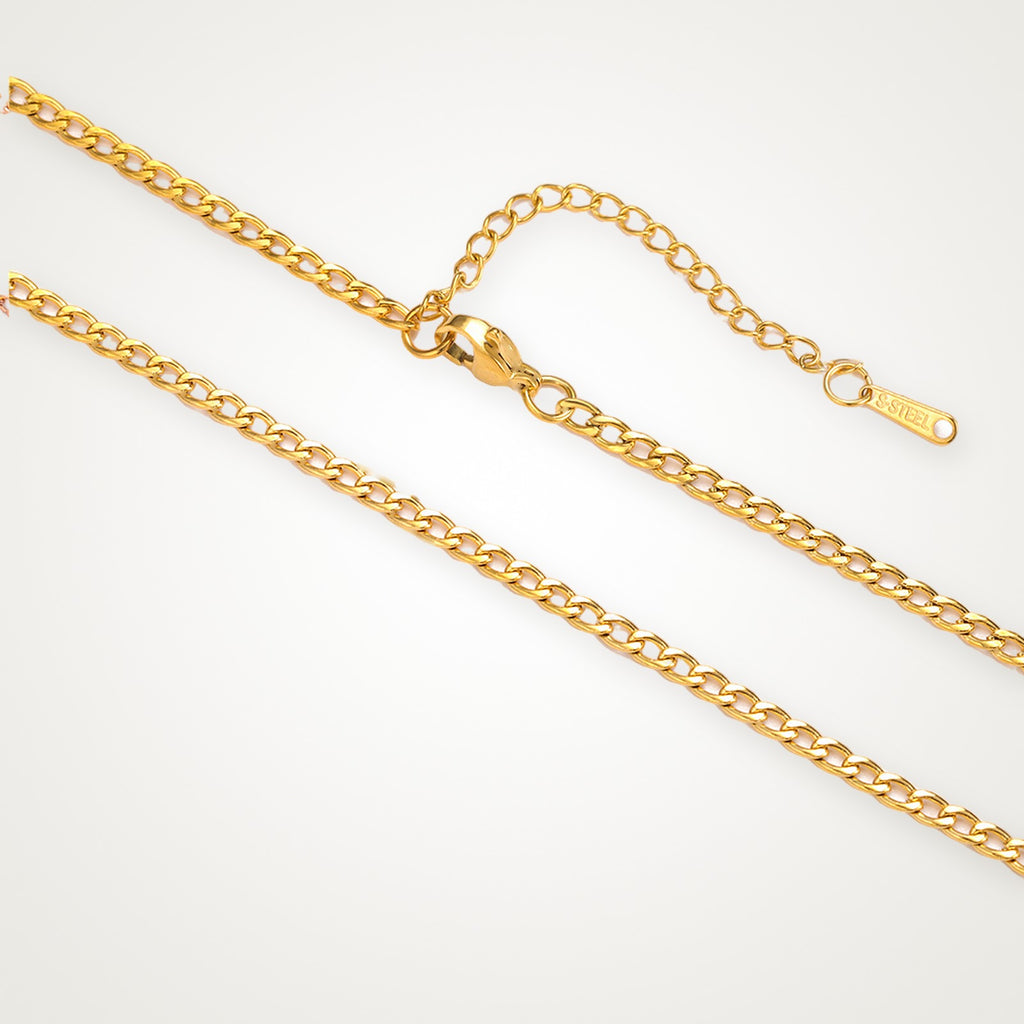 Collar Cubano dorado para charms