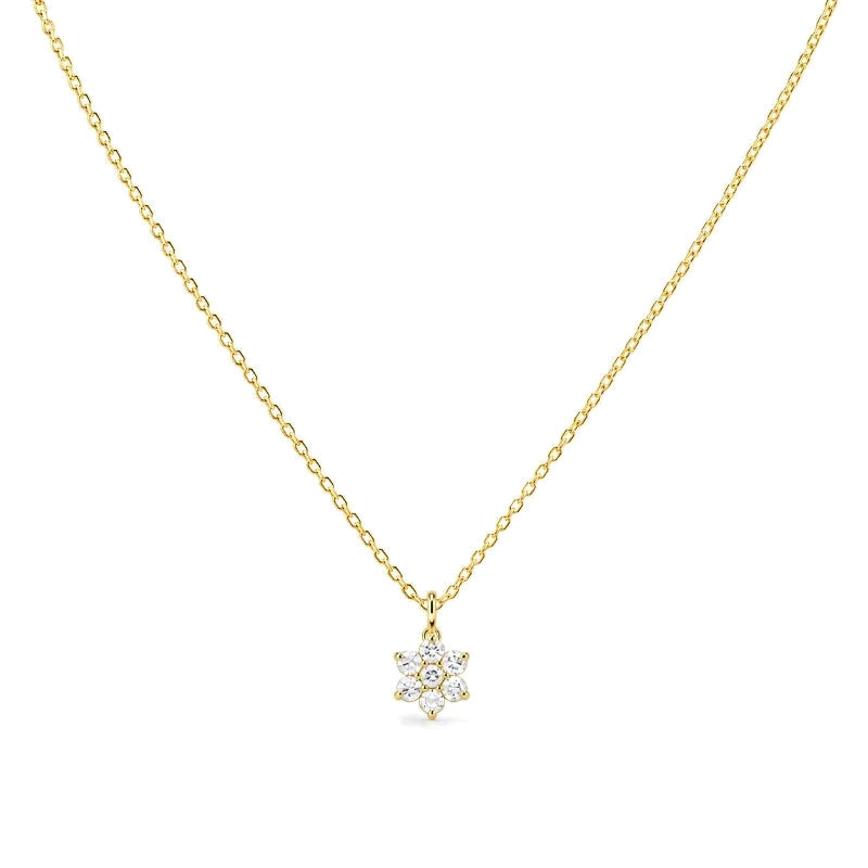 Collar Flor con Zirconias