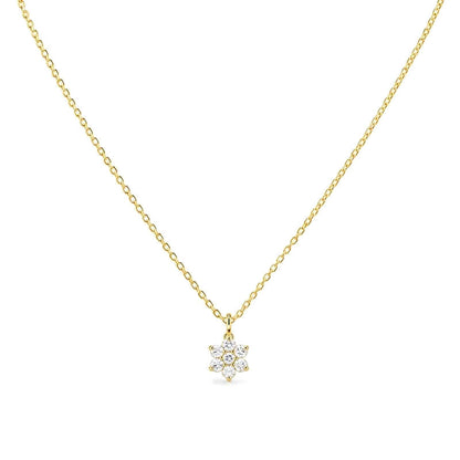 Collar Flor con Zirconias