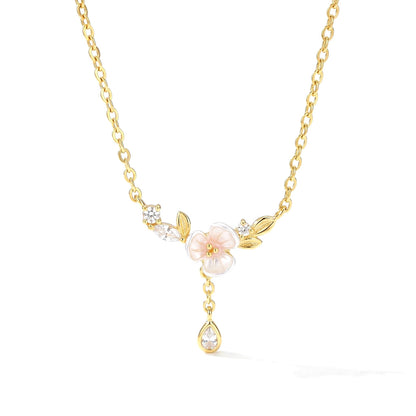 Collar Gardenia con Zirconias