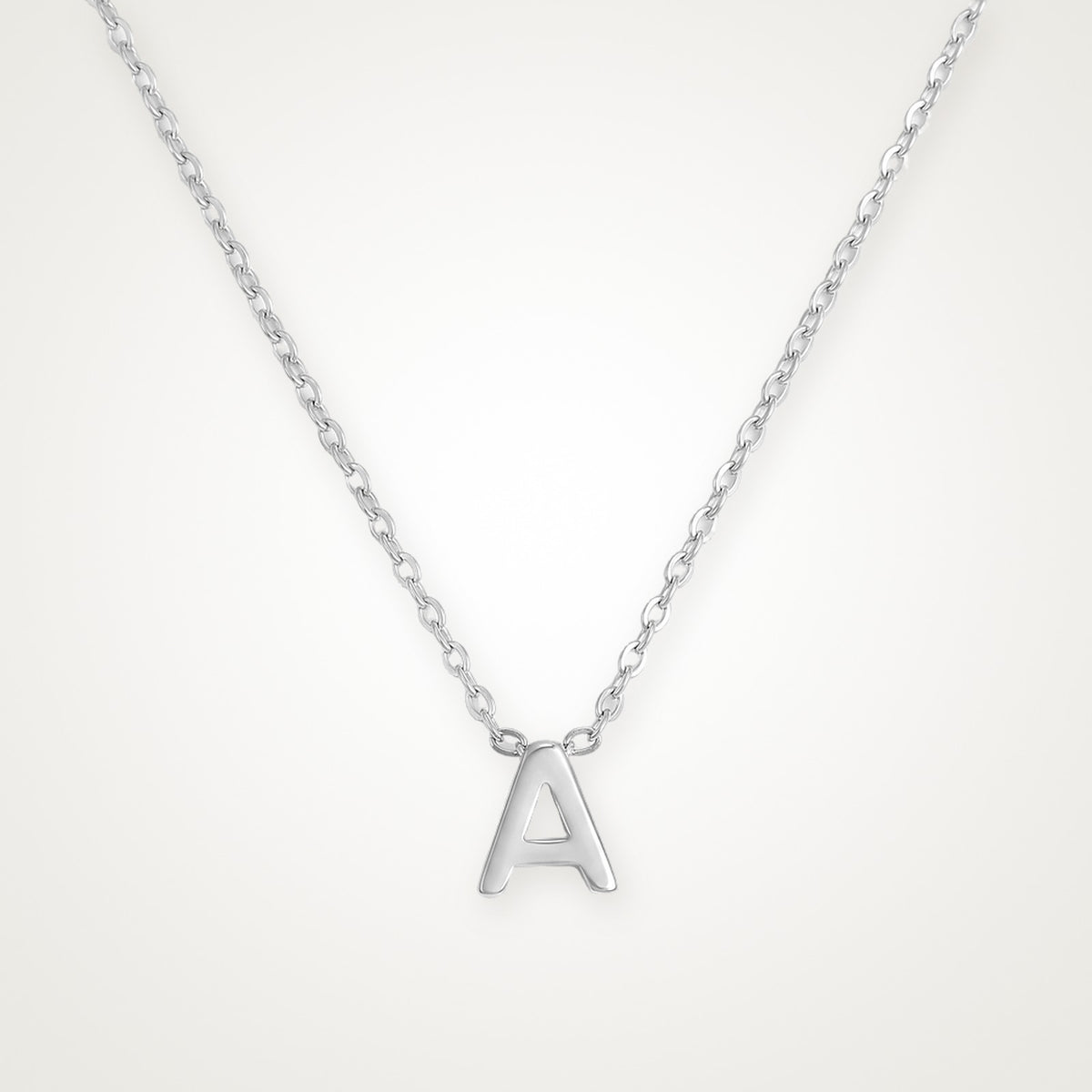 Collar Inicial plateado