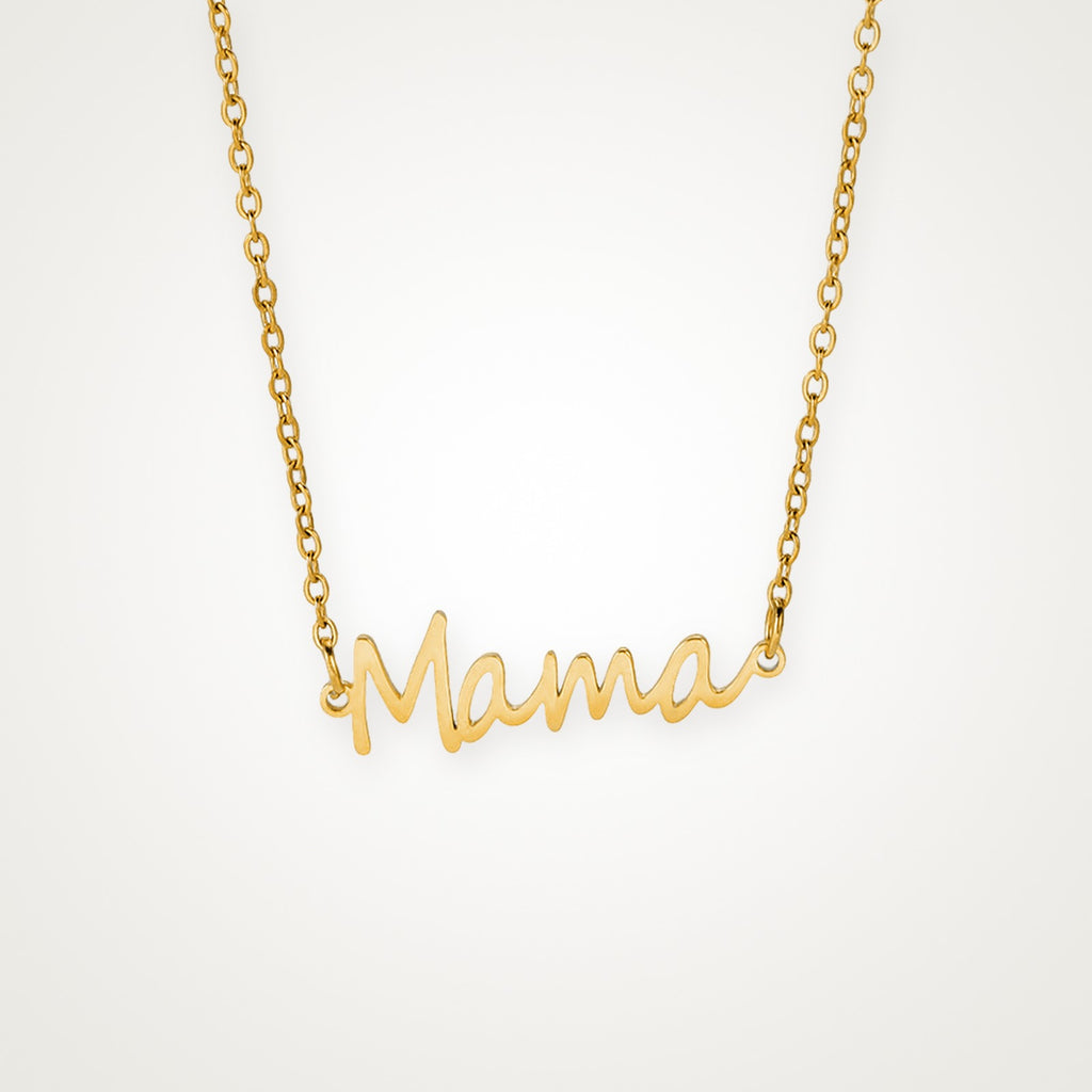 Collar Mamá fino dorado