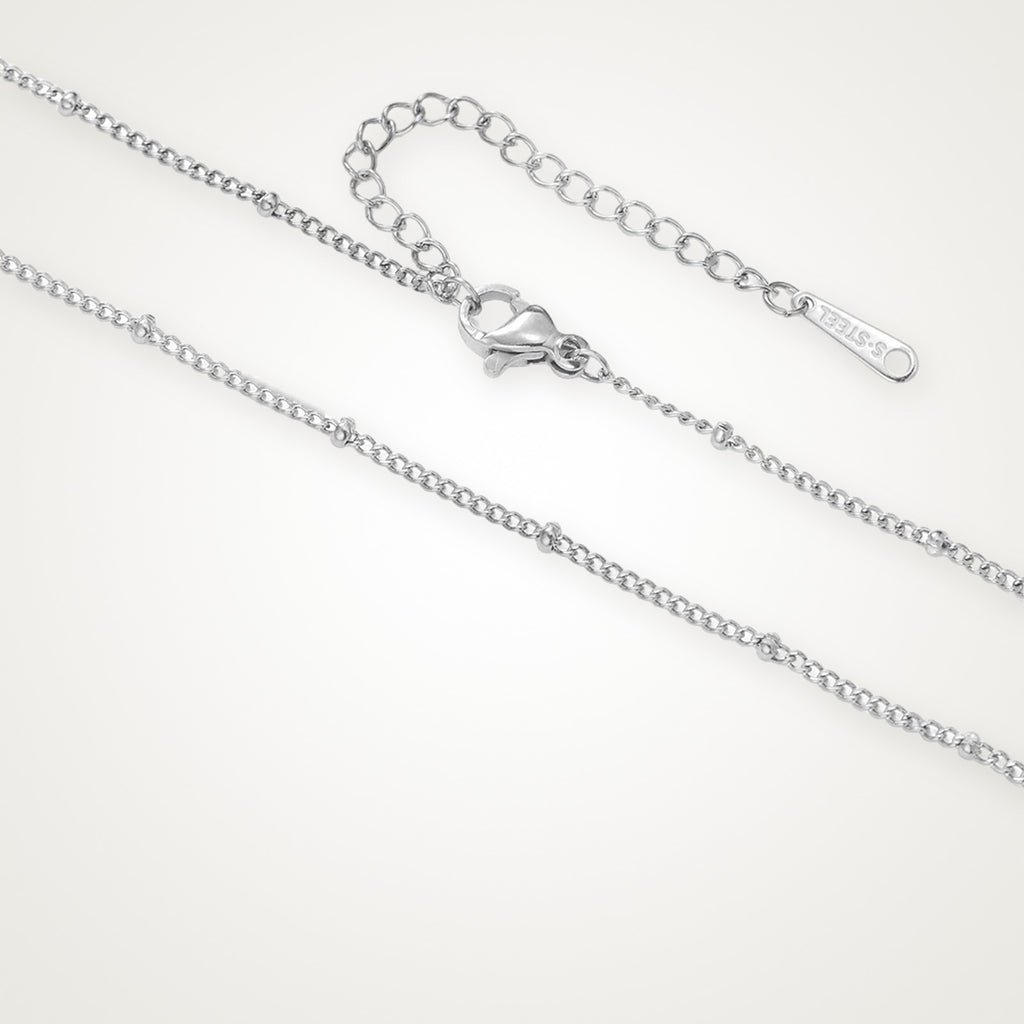 Collar Satélite plateado para charms