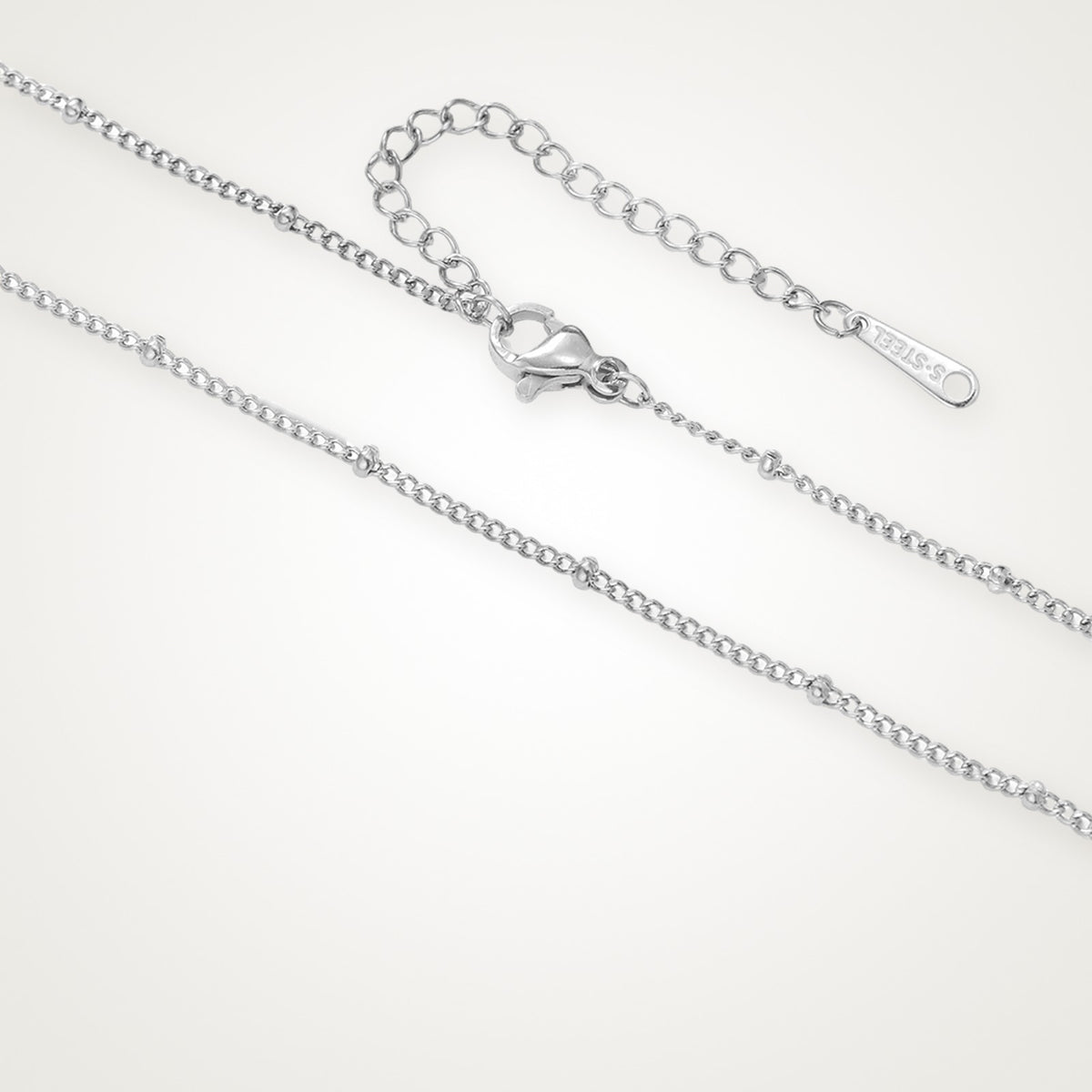 Collar Satélite plateado para charms