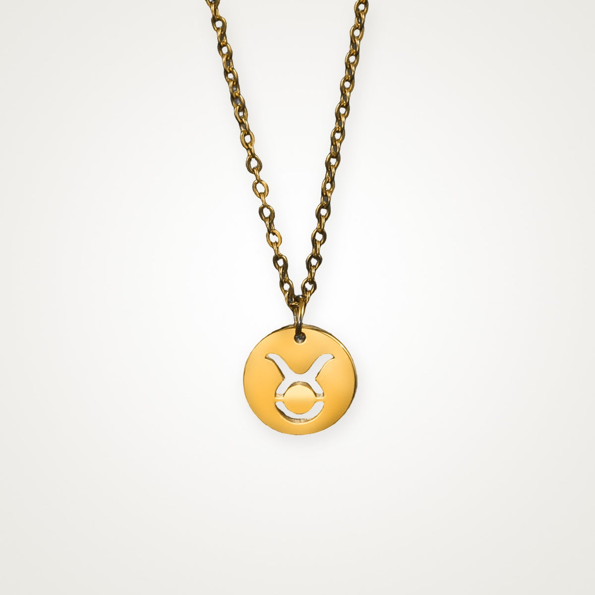 Collar Signo zodiacal dorado Tauro