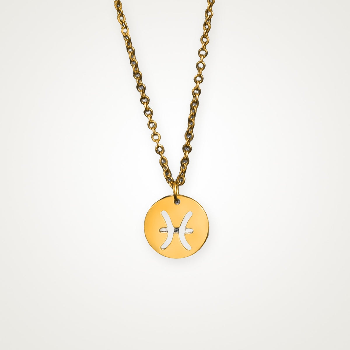 Collar Signo zodiacal dorado Piscis