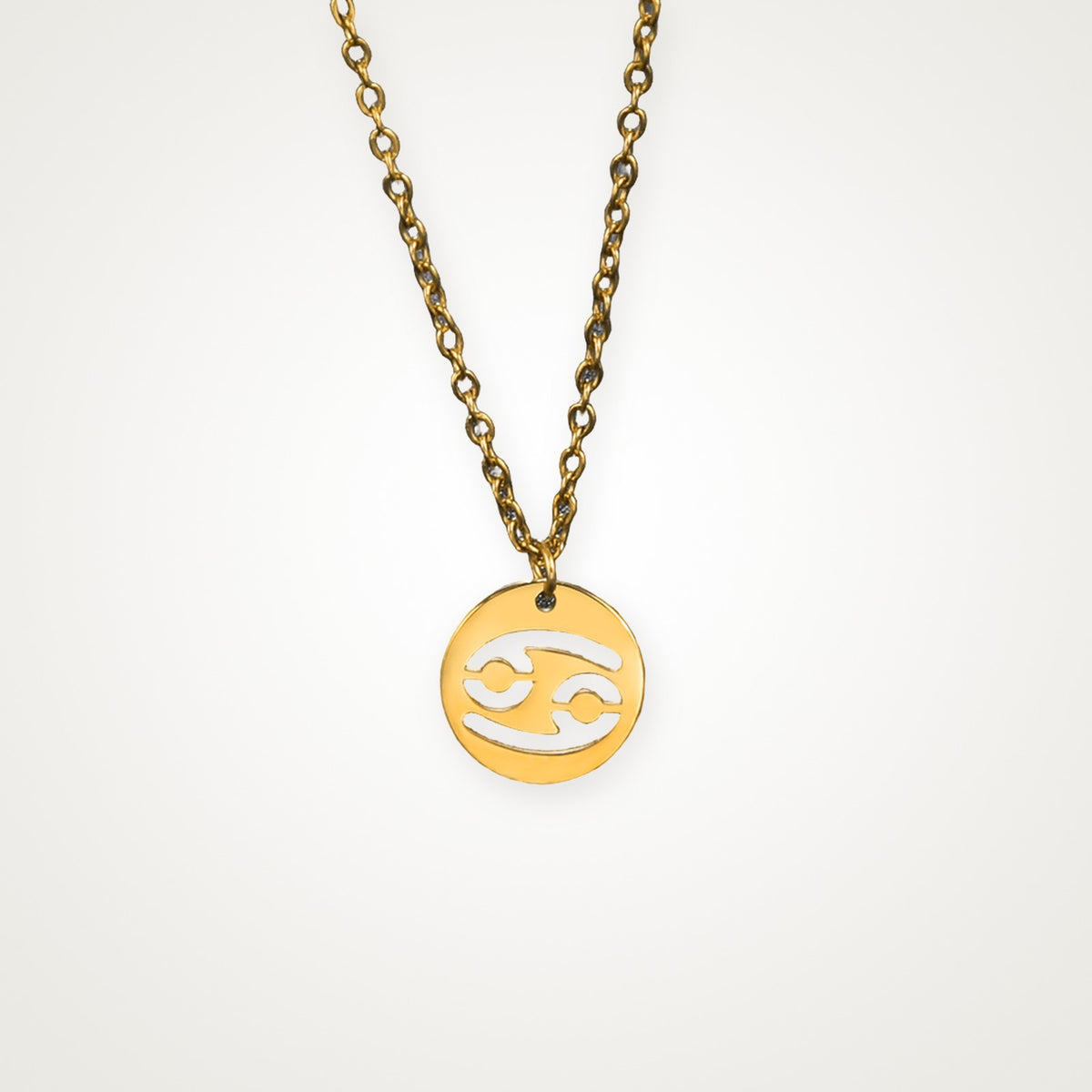 Collar Signo zodiacal dorado Cáncer