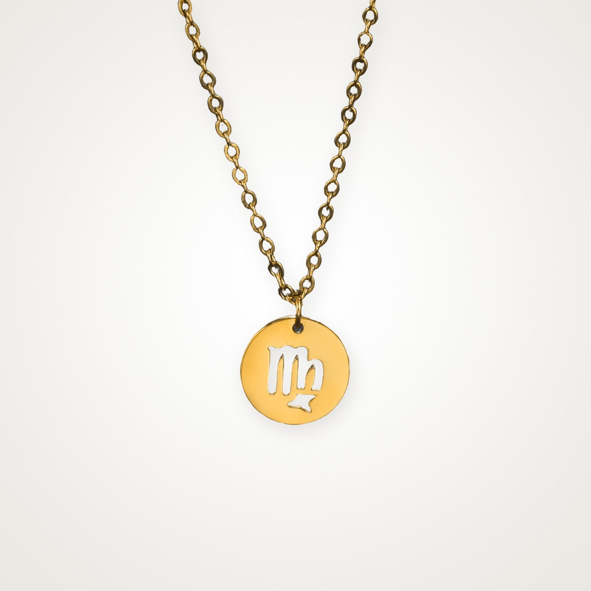 Collar Signo zodiacal dorado Virgo