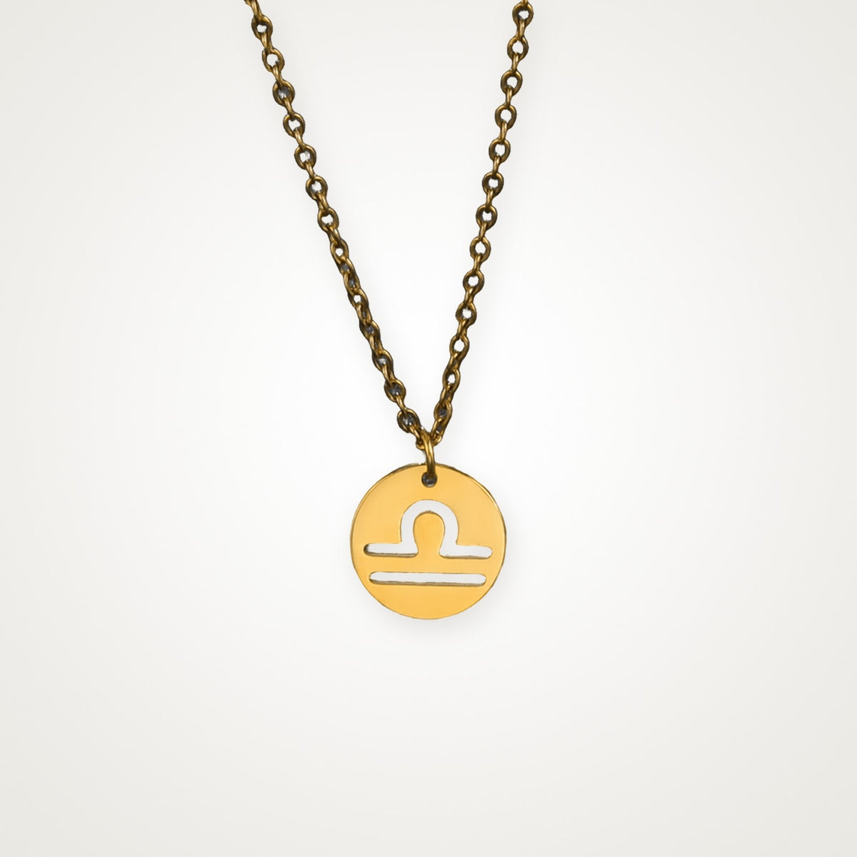 Collar Signo zodiacal dorado Libra
