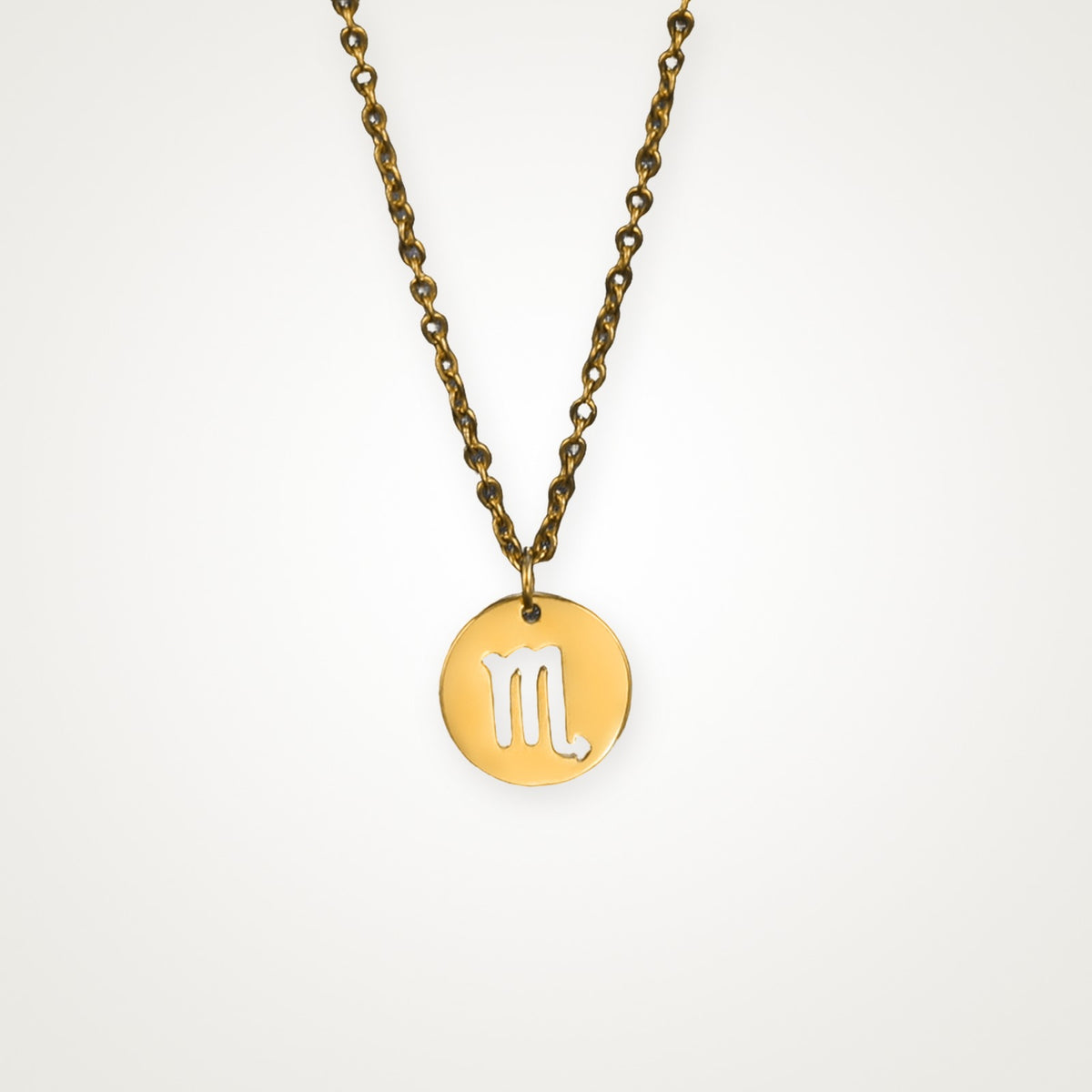Collar Signo zodiacal dorado Escorpio
