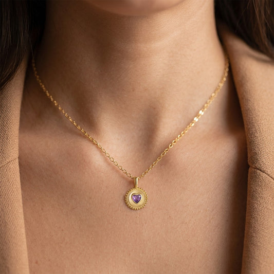 Dije Corazón o Rombo con Zirconia