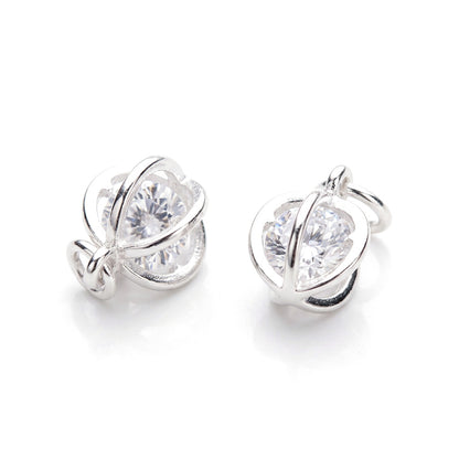 Dije Esfera Calada con Zirconias