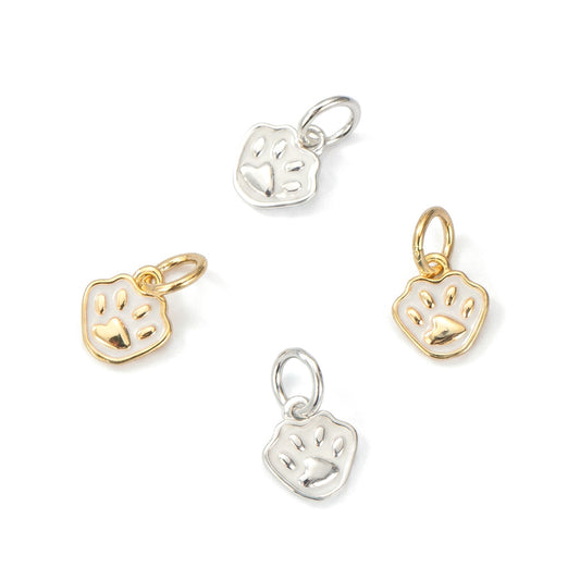 Dije Huellitas de Perrito Esmaltadas