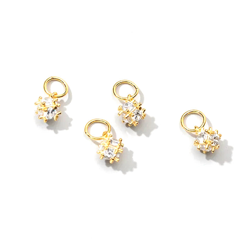 Dije Irregular con Zirconia Brillante