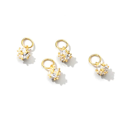 Dije Irregular con Zirconia Brillante