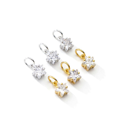 Dije Mini Estrella de 6 mm con Zirconia