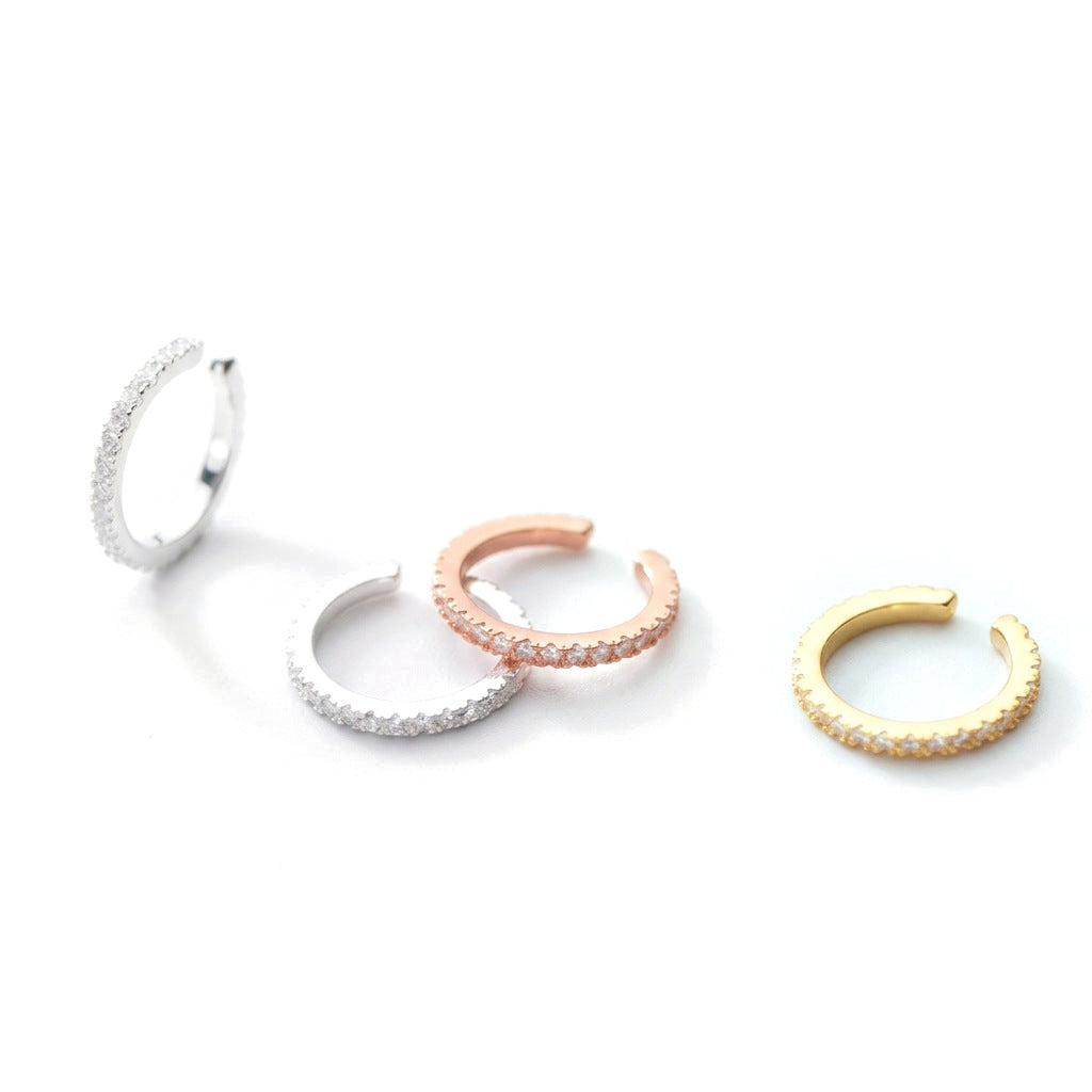 Ear Cuff con Zirconias Brillantes