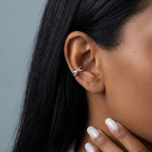 Ear Cuff Cruz sin Perforación