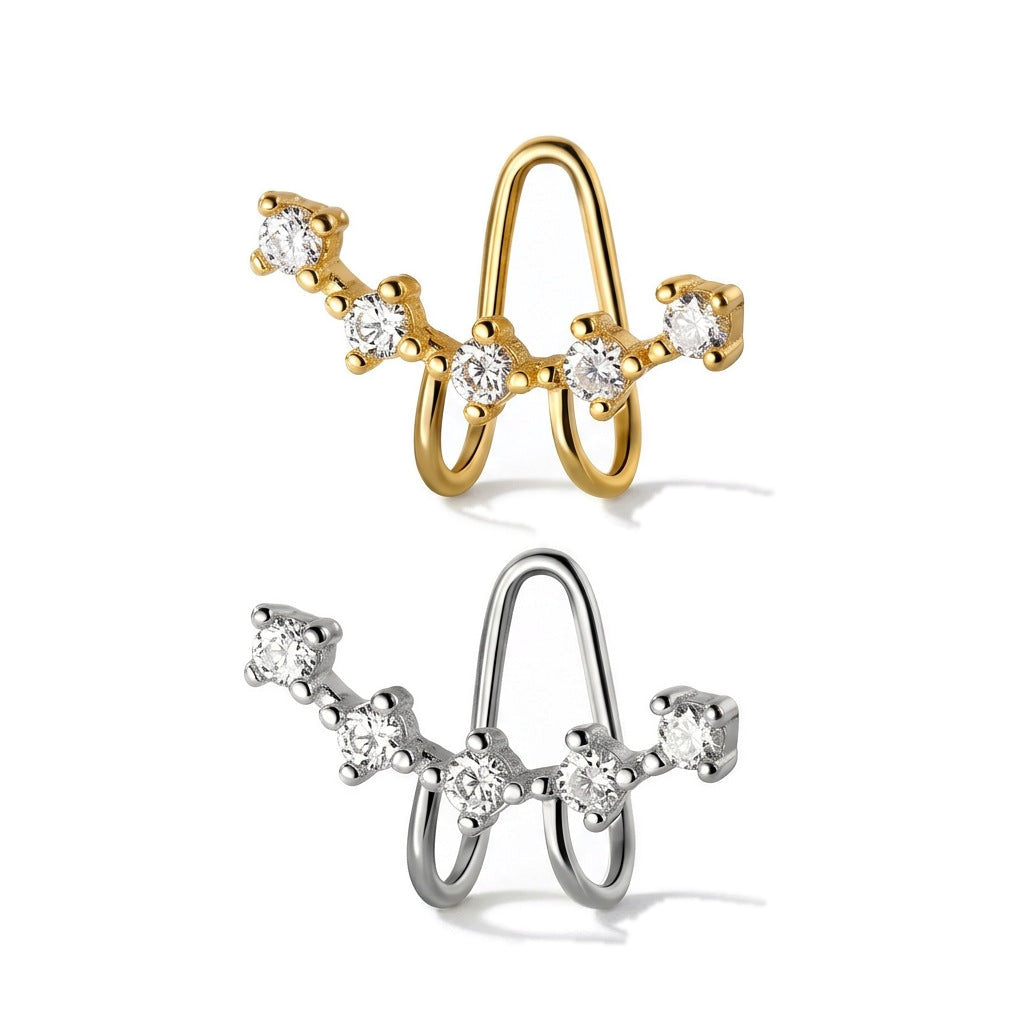 Ear Cuff Deslumbrante con Zirconias
