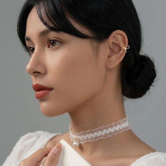 Ear Cuff Moño sin Perforación