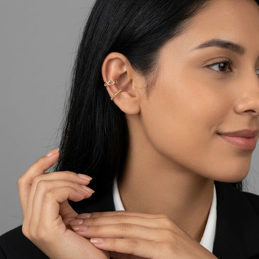 Ear cuff Trenzado Cruzado
