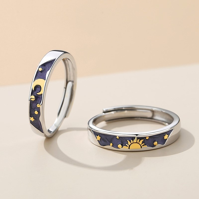 Anillo de Pareja Sol y Luna