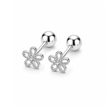 Aretes Flor o Engaste de Garras