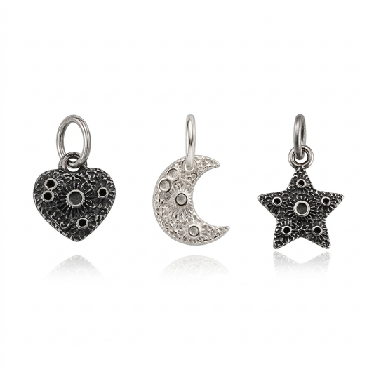 Dije Corazón, Estrella o Luna