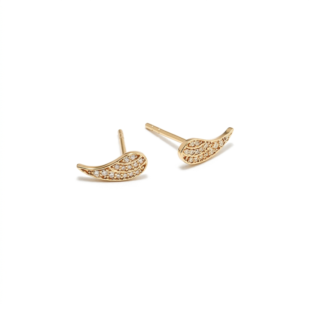 Aretes Ala con Zirconias