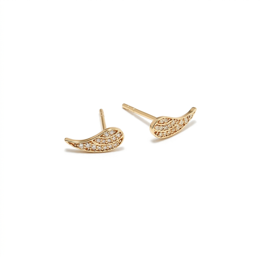 Aretes Ala con Zirconias