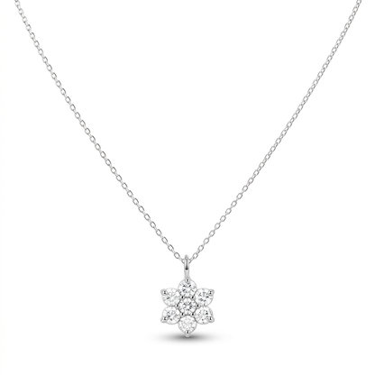 Collar Flor con Zirconias