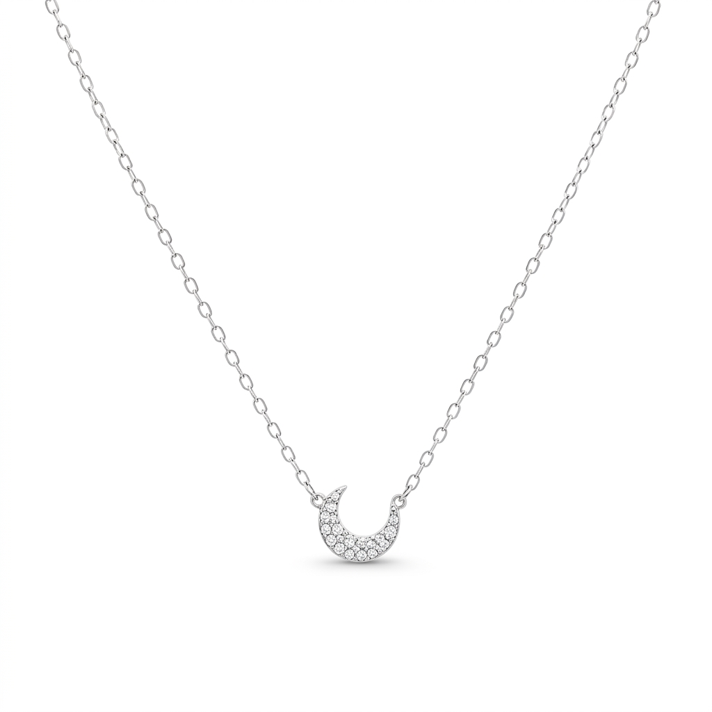 Collar Luna con Zirconias