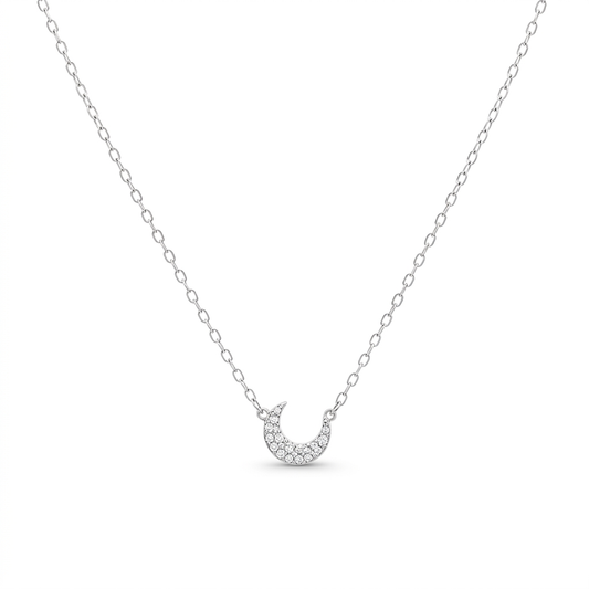 Collar Luna con Zirconias