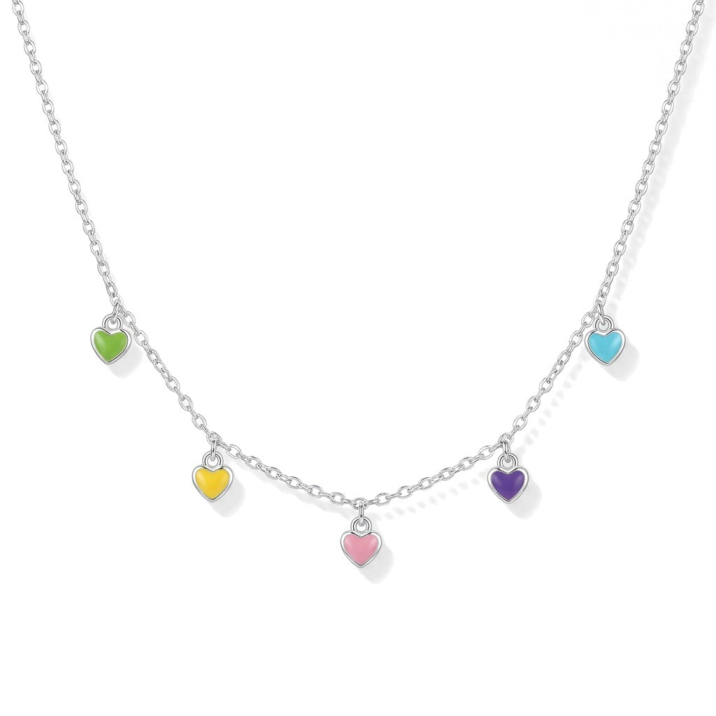 Collar Corazón Multicolor