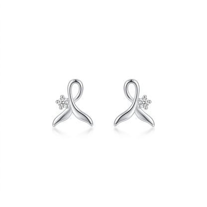 Aretes Cola de Pez con Zirconias